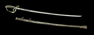 Saber Prints: Presentation saber and scabbard used by Colonel Charles Young, 1914-1922. Creator: S. N