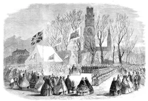 Marquee Prints: Presentation of a silver trumpet to the Artillery Corps and a silver bugle to the Rifle