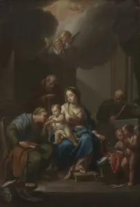 Presentation Sketch for The Holy Family with Saints Anne, Joachim, and John