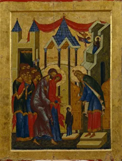 Helpfulness Prints: The Presentation in the Temple, 1497. Artist: Russian icon