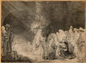 1640 Prints: The Presentation in the Temple, 1640. Creator: Rembrandt Harmensz van Rijn