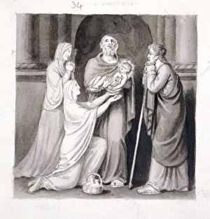Introducing Gallery: The Presentation in the Temple, 19th century. Artist: Corbould Family