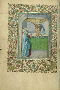Synagogue Prints: The Presentation in the Temple; Book of Hours, about 1460. Creator: Unknown