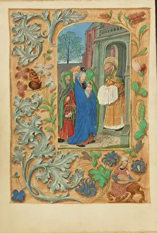 Tempera Colours And Gold Prints: The Presentation in the Temple; Crohin-La Fontaine Hours