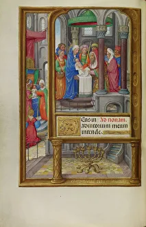 Tempera Colours Gold And Ink Prints: The Presentation in the Temple; Spinola Hours