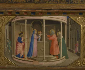 Fra Giovanni Prints: The Presentation in the Temple (The Annunciation retable with 5 Predella scenes)