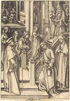 The Presentation of the Virgin, c. 1490 / 1500. Creator: Israhel van Meckenem