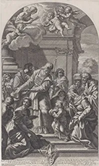 Images Dated 30th November 2020: The presentation of the Virgin in the Temple, 1670-80. Creator: Christof Lederwasch
