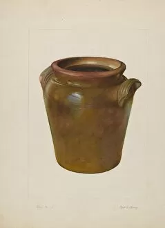 Cheney Gallery: Preserving Jar, c. 1938. Creator: Clyde L. Cheney