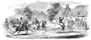 Entourage Prints: The President en route to Cherbourg, 1850. Creator: Unknown