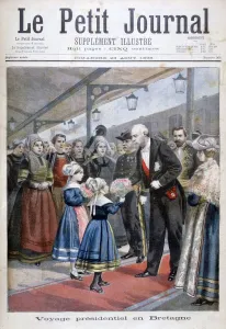 Faure Prints: The President of the French Republic visiting Brittany, 1896