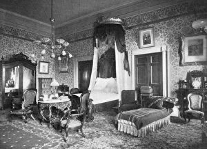 Images Dated 15th April 2008: President Harrisons bedroom at the White House, Washington DC, USA, 1908
