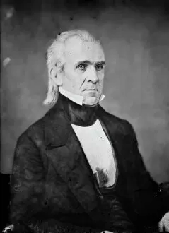 President James K. Polk, between 1855 and 1865. Creator: Unknown