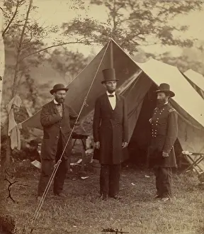 Tents Prints: President Lincoln, United States Headquarters