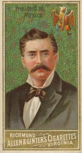 Diaz Prints: President of Mexico, from Worlds Sovereigns series (N34) for Allen &amp