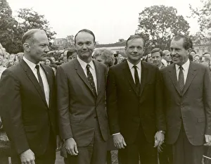 Suits Prints: President Nixon meets the Apollo 11 astronauts on the lawn of the White House