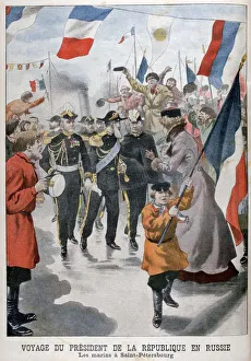 Emile Francois Loubet Prints: The President of the Republic of France visiting St Petersburg, Russia, 1902