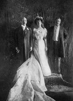 Images Dated 15th April 2008: President Roosevelt and Mr and Mrs Longworth, 1906, (1908)
