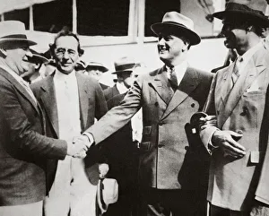 Franklin D Prints: President Roosevelt, returning to Miami