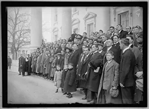 Taft William Howard Prints: President Taft and group on White House steps