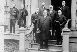 Banker Prints: President Taft, Sec'y Knox at home of Ansley Wilcox