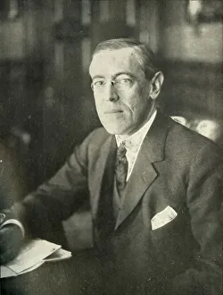 T W Thomas Woodrow Prints: The President of the United States of America, 1910s, (1919). Creator: Unknown