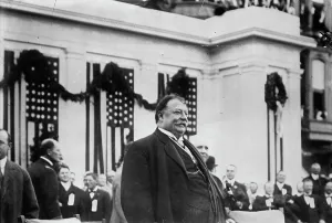 City Hall Prints: President William Howard Taft at the laying of the cornerstone for the Oakland