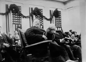 City Hall Prints: President William Howard Taft with Mayor Frank K