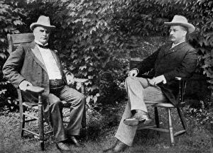 US President William McKinley and Vice-President Theodore Roosevelt, 1899 (1951)