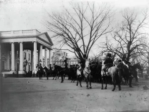 Photographic Prints 1880 1910 Gmgpc Prints: The President's own in waiting as escort at the White House
