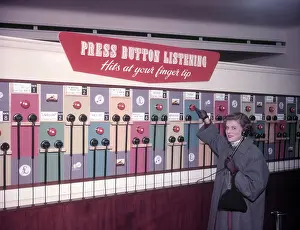 Chart Prints: Press Button Listening, HMV, Oxford Street