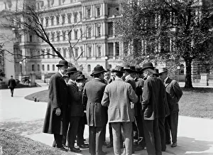 Press Correspondents with Secretary Bryan, 1915. Creator: Harris & Ewing. Press Correspondents with Secretary Bryan, 1915. Creator: Harris & Ewing