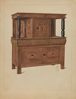 Press Cupboard, 1936. Creator: Elizabeth Curtis