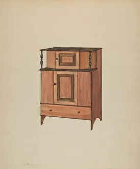 Press Cupboard, c. 1938. Creator: Charles Henning