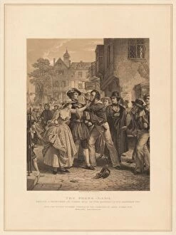 The Press-Gang: Seizing a Waterman on Tower Hill on the Morning of His Marriage, (1878)