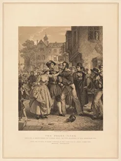 Johnston Prints: The Press-Gang: Seizing a Waterman on Tower Hill on the Morning of His Marriage