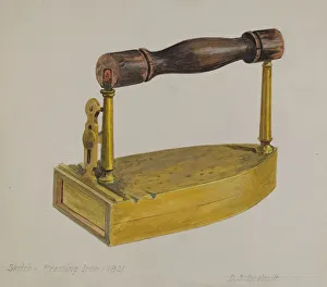 Pressing Prints: Pressing Iron, 1935 / 1942. Creator: Davids De Vault