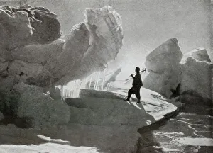 Debenham Prints: Pressure Ice Blocks Near Discovery Bluff, c1911, (1913). Artist: Frank Debenham