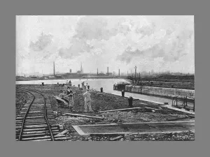 Wheelbarrow Prints: Preston, from the West, c1900. Artist: Arthur Winter
