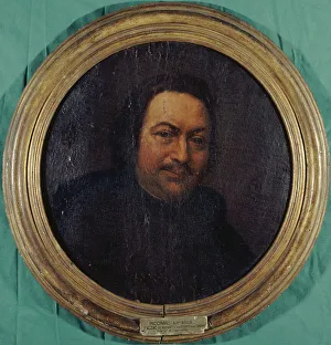 Honore Balssa Prints: Presumed portrait of Honoré de Balzac (1799-1850), writer, c1845. Creator: Unknown