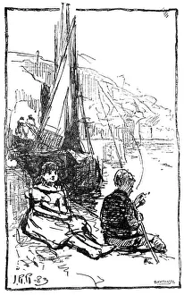 Dawson Prints: The Prettiest Little Damsel in the Port by J