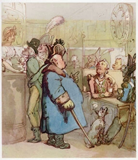 Tavern Gallery: The Pretty Bar Maid, c1780-1825. Creator: Thomas Rowlandson