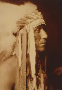 Apsaroke Prints: Pretty Paint, c1905. Creator: Edward Sheriff Curtis