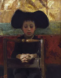Antonio 1852 1930 Prints: Prevetariello in preghiera (Altar Boy Praying)