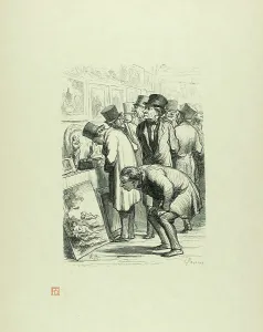 Preview at the Auction House Drouot, 1862, printed 1920. Creator: Charles Maurand