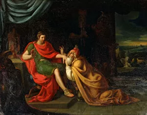 Trojan Wars Gallery: Priam and Achilles, 17th century. Artist: Padovanino