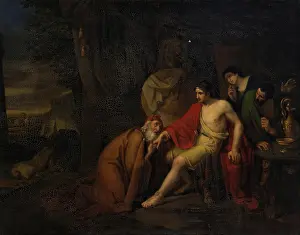 Grief Prints: Priam Begging the Body of Hector from Achilles, 1824. Creator: Aleksei Tarasovich Markov