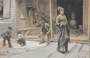 Abbey Edwin Austin Prints: With Pride Upon Her Brow, c. 1878. Creator: Edwin Austin Abbey