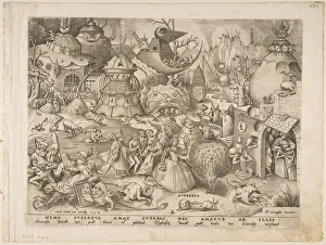 Brueghel Collection: Pride (Superbia) from The Seven Deadly Sins, 1558. Creator: Pieter van der Heyden