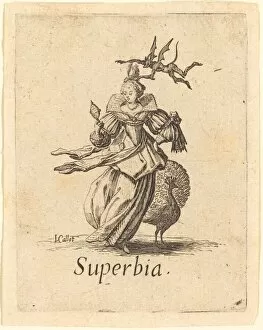 Pride (Vanity), probably after 1621. Creator: Jacques Callot